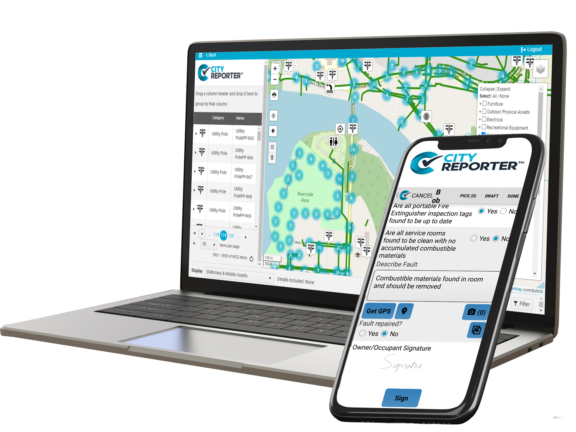 Laptop and Iphone- Mapping